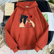 itachi uchiha death hoodie brick red