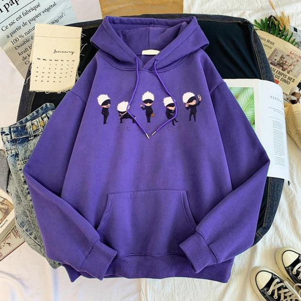 Satoru Gojo Hoodie Purple