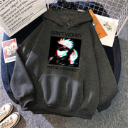 don't worry I am the strongest hoodie dark gray