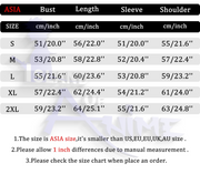 Anya Forger Hoodie size chart