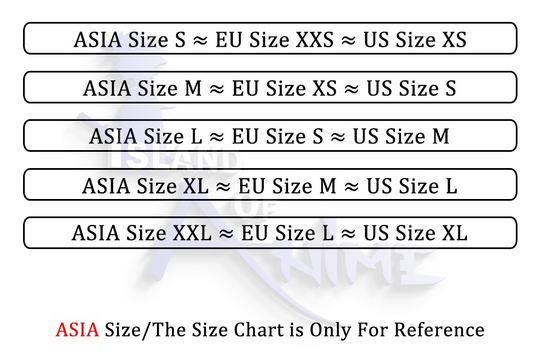 Satoru Gojo Hoodie size chart