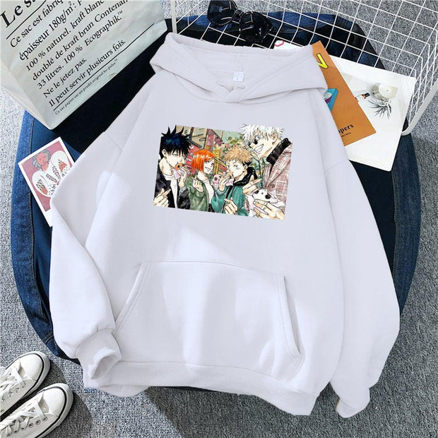 Team Gojo Hoodie white