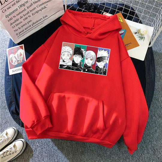 Team Gojo Hoodie red