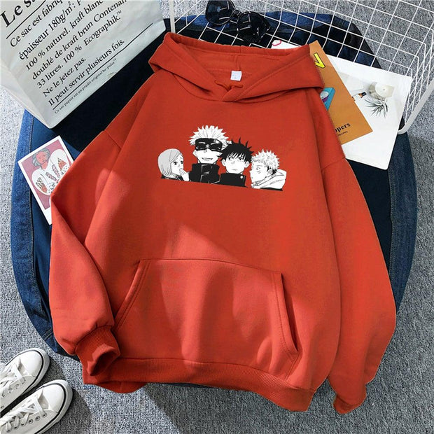 Team Gojo Hoodie brick red