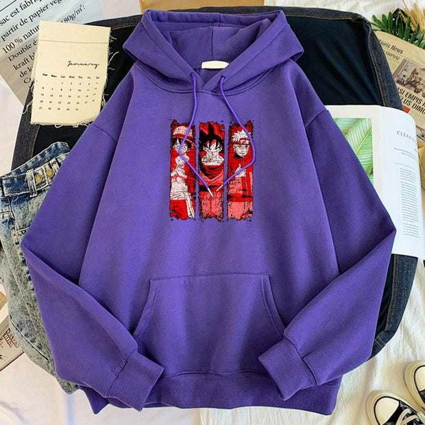 Three Legends Hoodie purple