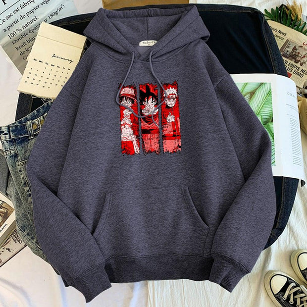 Three Legends Hoodie dark gray