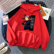 Yuji Itadori Hoodie red